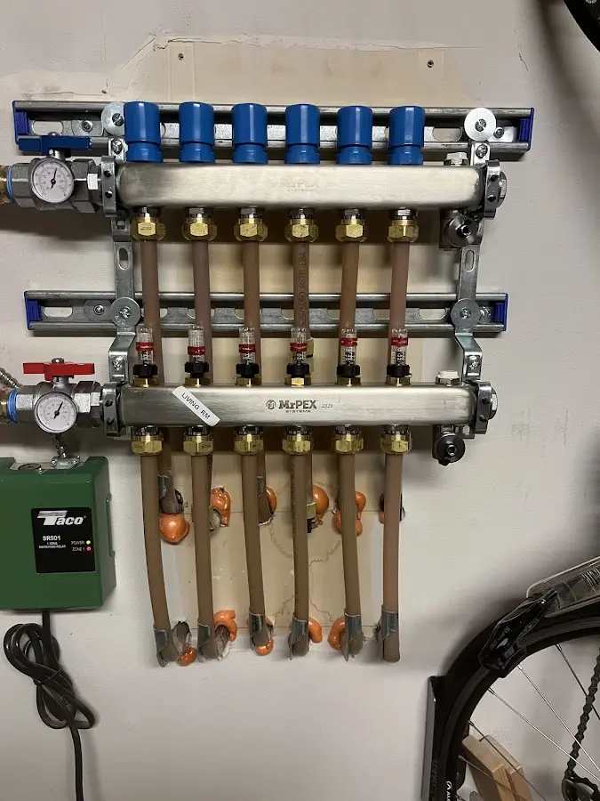 Plumber performing Leak Detection at a residential property in Archbald